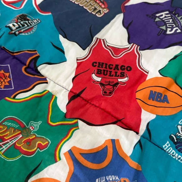 Vintage 1990's NBA sleeping bag SONICS WIZARDS WARRIORS BULLS Jordan you… - Picture 6 of 7